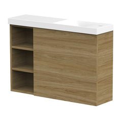 ADP Petite Shelf Wall Hung 800mm Single Right Offset Bowl Vanity Cabinet