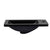 Tura Petite 500 x 225mm Curved Polymarble Vanity Top with Integrated Sink and Overflow, Matte Black