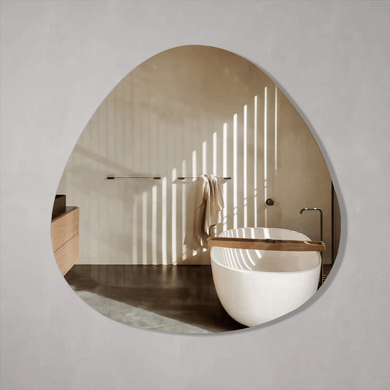 Delphi Egg 800mm Frameless Mirror with Polished Edge