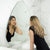 Pearla Drop 800mm Frameless Mirror with Polished Edge
