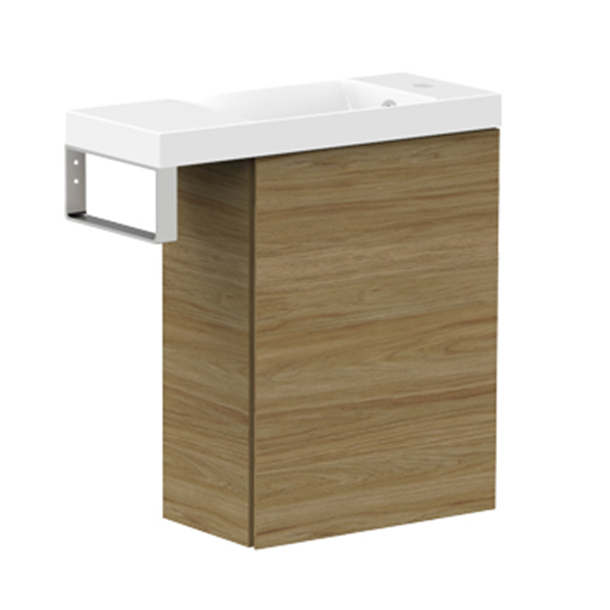 ADP Petite Rail Wall Hung 400mm Cabinet 550mm Top Single Bowl Vanity Cabinet