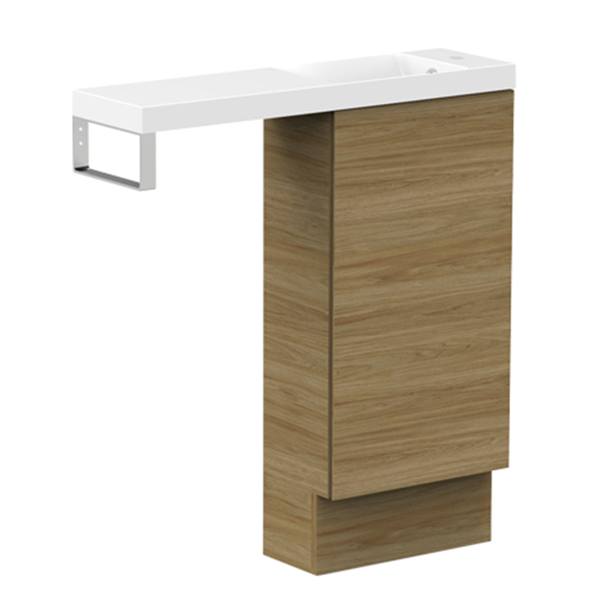 ADP Petite Rail Floor Mount 400mm Cabinet 800mm Top Single Bowl Vanity Cabinet