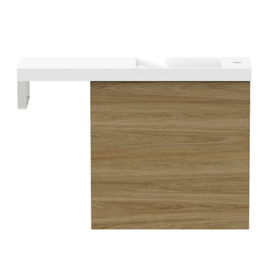 ADP Petite Rail Wall Hung 550mm Cabinet 800mm Top Single Bowl Vanity Cabinet