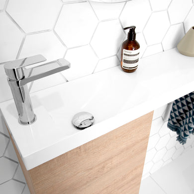 ADP Petite Rail Wall Hung 400mm Cabinet 800mm Top Single Bowl Vanity Cabinet