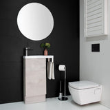 ADP Petite Rail Floor Mount 400mm Cabinet 550mm Top Single Bowl Vanity Cabinet