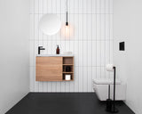 ADP Petite Shelf Wall Hung 800mm Single Left Offset Bowl Vanity Cabinet