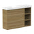 ADP Petite Shelf Wall Hung 800mm Single Left Offset Bowl Vanity Cabinet