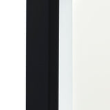 Pill Oval 1200mm x 900mm Frontlit LED Framed Mirror with Demister, Matte Black Frame