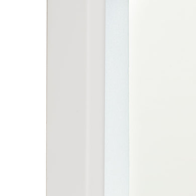 *Clearance* Pill Oval 1200mm x 900mm Frontlit LED Framed Mirror with Demister, Matte White Frame