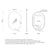 Pill Oval 450mm x 1200mm LED Mirror with Frosted Glass Border and Demister