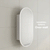 Pill Oval 500mm x 1000mm Frontlit LED Mirrored Shaving Cabinet, Matte White