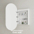 Pill Oval 600mm x 1200mm Frontlit LED Mirrored Shaving Cabinet, Matte White