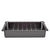 Retto Stainless Steel Sink Colander 218mm x 420mm x 80mm, Brushed Gunmetal Black
