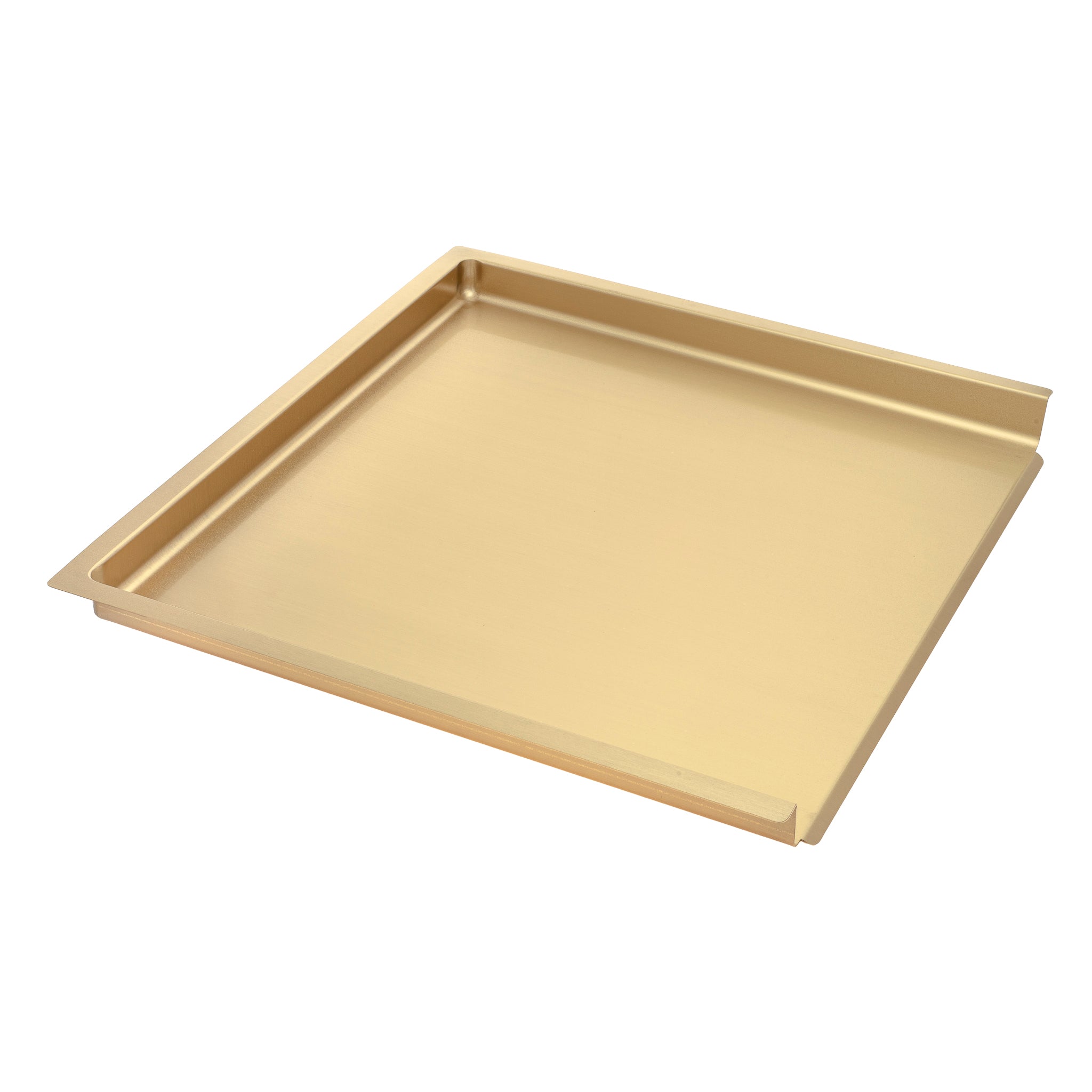 Retto Stainless Steel Drain Tray 395mm x 425mm, Brushed Brass Gold