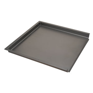 Retto Stainless Steel Drain Tray 395mm x 425mm, Brushed Gunmetal Black