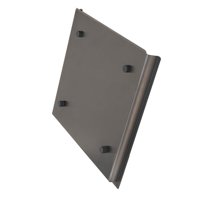 Retto Stainless Steel Drain Tray 395mm x 425mm, Brushed Gunmetal Black