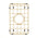 Retto II Stainless Steel Sink Grid 250 x 400mm with Centre Waste Hole, Brushed Brass Gold