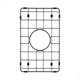 Retto II Stainless Steel Sink Grid 250 x 400mm with Centre Waste Hole, Brushed Gunmetal Black