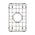 Retto II Stainless Steel Sink Grid 250 x 400mm with Centre Waste Hole, Brushed Gunmetal Black