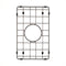 Retto II Stainless Steel Sink Grid 250 x 400mm with Centre Waste Hole, Brushed Gunmetal Black