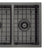 Retto II Stainless Steel Sink Grid 250 x 400mm with Centre Waste Hole, Brushed Gunmetal Black