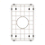 Retto II Stainless Steel Sink Grid 250 x 400mm with Centre Waste Hole, Brushed SS Nickel
