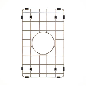 Retto II Stainless Steel Sink Grid 250 x 400mm with Centre Waste Hole, Brushed SS Nickel