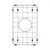Retto II Stainless Steel Sink Grid 250 x 400mm with Centre Waste Hole, Brushed SS Nickel