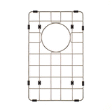 Retto II Stainless Steel Sink Grid 250 x 400mm with Rear Waste Hole, Brushed SS Nickel