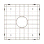 Retto II Stainless Steel Sink Grid 400 x 400mm with Centre Waste Hole, Brushed SS Nickel