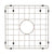 Retto II Stainless Steel Sink Grid 400 x 400mm with Centre Waste Hole, Brushed SS Nickel