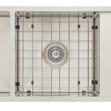 Retto II Stainless Steel Sink Grid 400 x 400mm with Centre Waste Hole, Brushed SS Nickel
