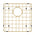 Retto II Stainless Steel Sink Grid 400 x 400mm with Rear Waste Hole, Brushed Brass Gold