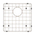 Retto II Stainless Steel Sink Grid 400 x 400mm with Rear Waste Hole, Brushed SS Nickel