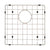 Retto II Stainless Steel Sink Grid 400 x 400mm with Rear Waste Hole, Brushed SS Nickel