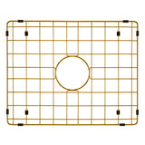 Retto II Stainless Steel Sink Grid 500 x 400mm with Centre Waste Hole, Brushed Brass Gold