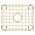 Retto II Stainless Steel Sink Grid 500 x 400mm with Centre Waste Hole, Brushed Brass Gold