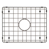 Retto II Stainless Steel Sink Grid 500 x 400mm with Centre Waste Hole, Brushed Gunmetal Black