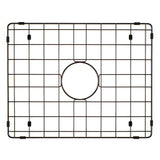 Retto II Stainless Steel Sink Grid 500 x 400mm with Centre Waste Hole, Brushed Gunmetal Black
