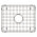 Retto II Stainless Steel Sink Grid 500 x 400mm with Centre Waste Hole, Brushed Gunmetal Black