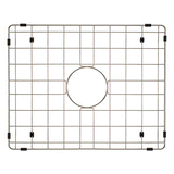 Retto II Stainless Steel Sink Grid 500 x 400mm with Centre Waste Hole, Brushed SS Nickel