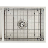 Retto II Stainless Steel Sink Grid 500 x 400mm with Centre Waste Hole, Brushed SS Nickel