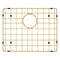 Retto II Stainless Steel Sink Grid 500 x 400mm with Rear Waste Hole, Brushed Brass Gold