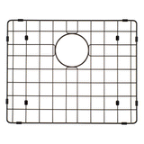 Retto II Stainless Steel Sink Grid 500 x 400mm with Rear Waste Hole, Brushed Gunmetal Black