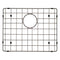 Retto II Stainless Steel Sink Grid 500 x 400mm with Rear Waste Hole, Brushed Gunmetal Black