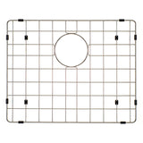 Retto II Stainless Steel Sink Grid 500 x 400mm with Rear Waste Hole, Brushed SS Nickel