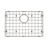 Retto II Stainless Steel Sink Grid 600 x 400mm with Rear Waste Hole, Brushed Gunmetal Black