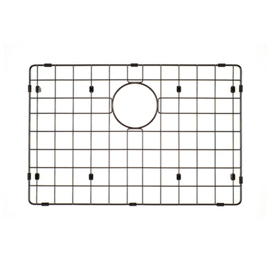 Retto II Stainless Steel Sink Grid 600 x 400mm with Rear Waste Hole, Brushed Gunmetal Black