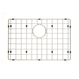 Retto II Stainless Steel Sink Grid 600 x 400mm with Rear Waste Hole, Brushed SS Nickel