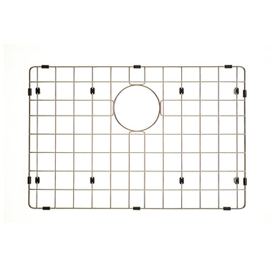 Retto II Stainless Steel Sink Grid 600 x 400mm with Rear Waste Hole, Brushed SS Nickel